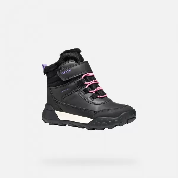  Botine pentru fete GEOX TREKKYUP AB J46M7A0MEMSC9266 NEGRU 
