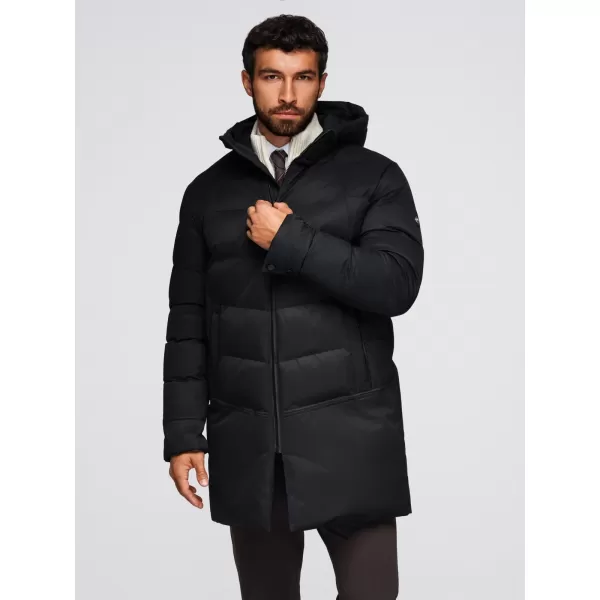  Palton pentru bărbați OMBRE OM-JALJ-0264 NEGRU 