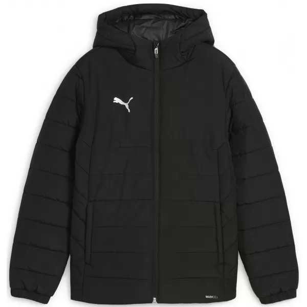  Sacou PUMA TEAMADDITIONS HOODED PADDED JACKET JR 65973803 PUMA BLACK/PUMA SILVER 
