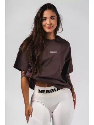 Tricou supradimensionat RESET 491 MARO ÎNCHIS Nebbia