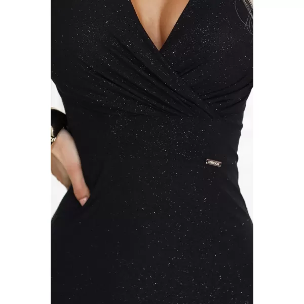  Rochie NUMOCO 598-1 VERDE/PORTOCALIU 