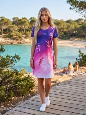 Tricou premium extins pentru femei ALTISPORT VOJ/ALW083SAT02 VIOLET