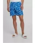 Pantaloni scurți de baie URBAN CLASSICS TB2679 ALBASTRU STRĂLUCITOR/ALB