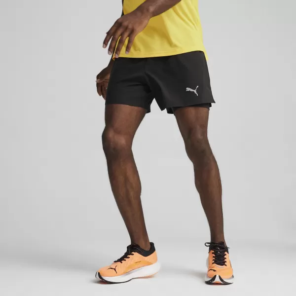 Pantaloni scurţi PUMA RUN VELCTY ULTRWVE 2IN1 SHRT 52499401 PUMA NEGRU 