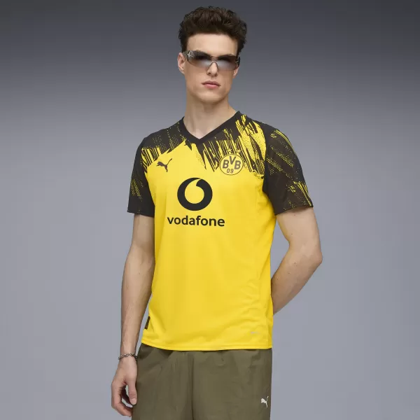  Jersey pentru bărbați PUMA BVB HOME JERSEY REPLICA 78008801 FASTER YELLOW/ GALBEN MAI RAPID/PUMA NEGRU 