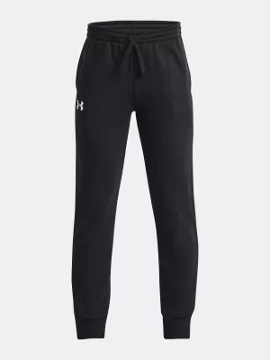 Pantaloni de trening pentru băieți UNDER ARMOUR UA RIVAL FLEECE JOGGERS 1379787-001 NEGRU
