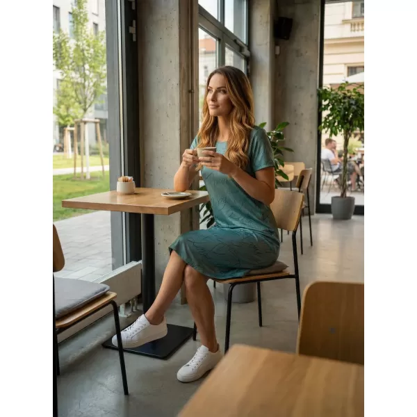  Tricou premium extins pentru femei ALTISPORT VOJ/ALW084SAT02 VERDE 