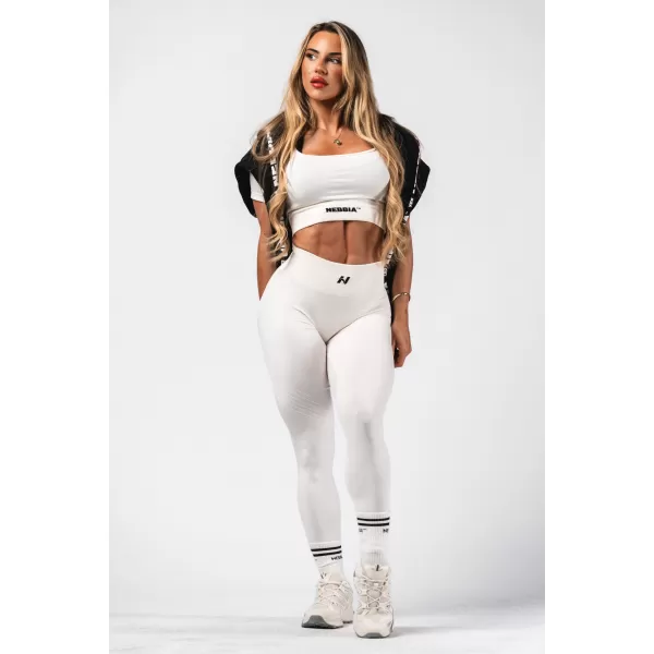  Jambiere de modelare fără cusături maxim push-up FLOW SEAMLESS 497 CREAM Nebbia 