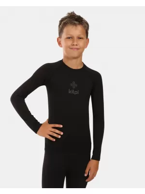 Tricou termic pentru baieti KILPI NATHAN-JB ZJ0501KI NEGRU