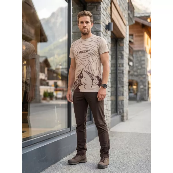  Cămașă de agrement pentru bărbați premium ALTISPORT VOJ/ALM121TR06 BEJ 