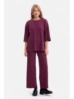 Pantaloni de dama BEWEAR B300 PRUNĂ