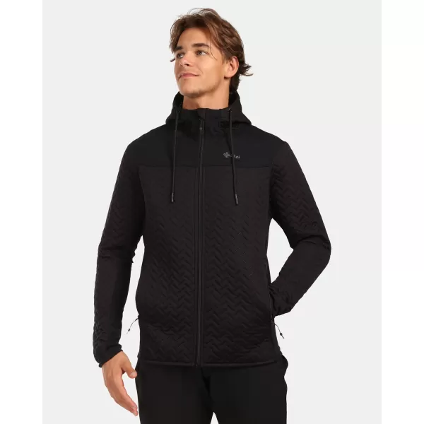  Hanorac pentru bărbați din fleece KILPI NEVIA-M ZM0215KI NEGRU 
