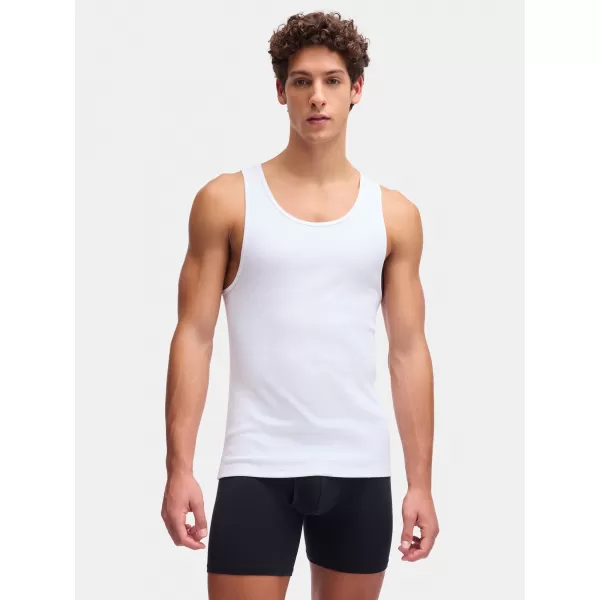  Maiou bărbătesc UNDER ARMOUR M UA PERF COTTON TANK-2PK 6007622-100 ALB 