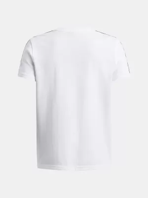 Tricou băieți UNDER ARMOUR UA B ICON TAPED SS 6001583-100 ALB