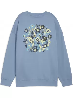 Panoul pentru doamne PUMA ESS NATURE 2 0 OVERSIZED CREW FL 68807834 COOL ALBASTRU