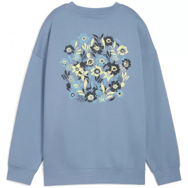  Panoul pentru doamne PUMA ESS NATURE 2 0 OVERSIZED CREW FL 68807834 COOL ALBASTRU 