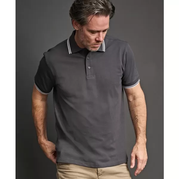  Tricou pentru bărbați TEE JAYS | TJ 1407 NEGRU/ALB 