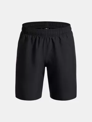 Pantaloni scurți pentru băieți UNDER ARMOUR UA TECH WOVEN WORDMARK SHORT 1383341-007 NEGRU
