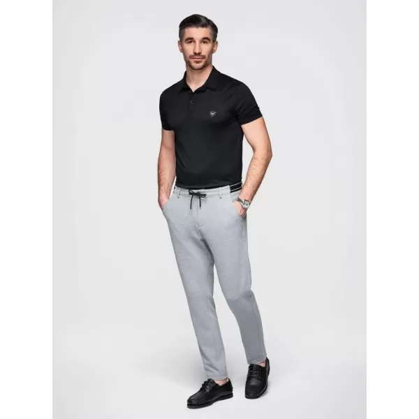  Pantaloni pentru bărbați OMBRE OM-PACP-0116 NEW GRI DESCHIS 