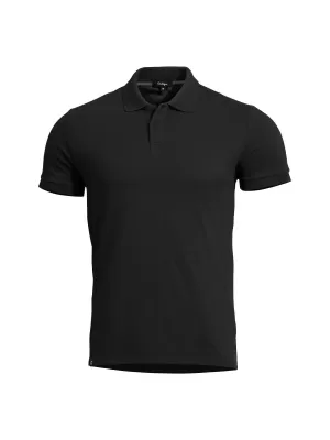 Tricou pentru bărbați cu guler PENTAGON MOTH PIQUET POLO SHIRT K09047 NEGRU