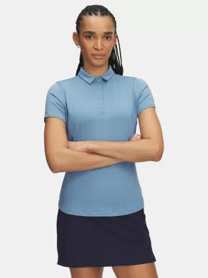 Tricou pentru femei UNDER ARMOUR UA PLAYOFF SS POLO 1383612-418 ALBASTRU
