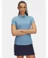 Tricou pentru femei UNDER ARMOUR UA PLAYOFF SS POLO 1383612-418 ALBASTRU