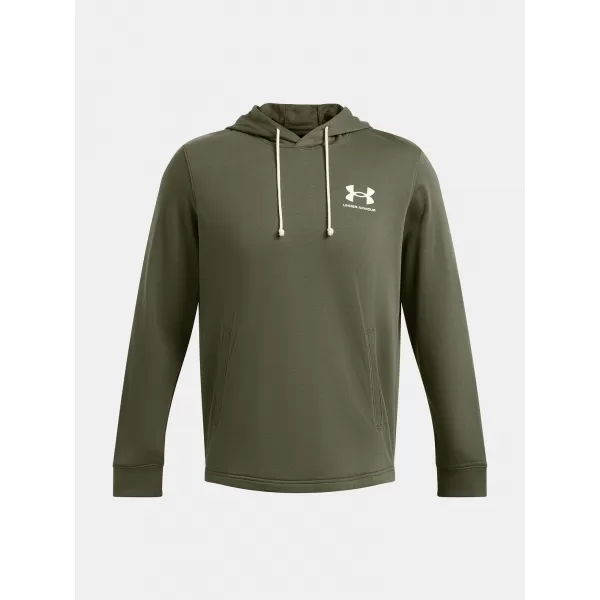  Hanorac pentru bărbați UNDER ARMOUR UA RIVAL TERRY LC HD 1370401-390 VERDE 