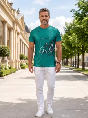 Cămașă de agrement pentru bărbați premium ALTISPORT VOJ/ALM122TR06 VERDE ÎNCHIS