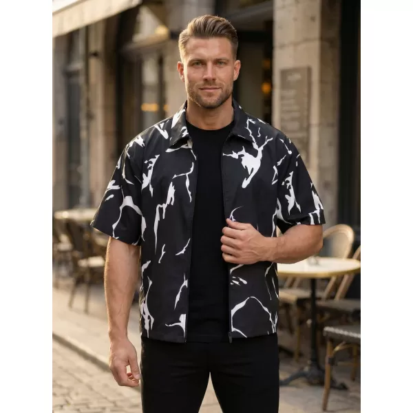  Cămașă premium pentru bărbați ALTISPORT VOJ/ALM052KOS01 NEGRU 