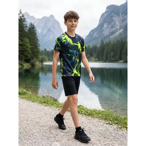  Dětské funkční triko premium ALTISPORT VOJ/ALK071TR01 NAVY-ŽLUTÁ 