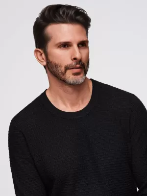 Pulover pentru bărbați OMBRE OM-SWSW-0181 NEGRU