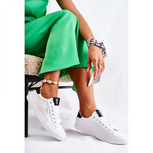 Pantofi de damă BIG STAR HH274071 ALB/NEGRU Pantofi Big Star 
