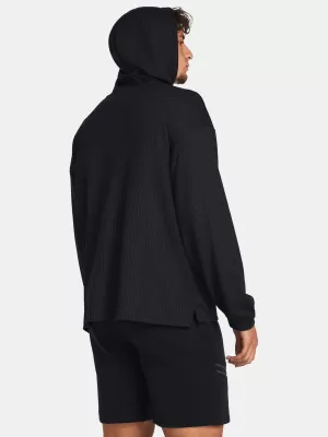 Hanorac pentru bărbați UNDER ARMOUR UA RIVAL WAFFLE HOODIE 1383108-001 NEGRU