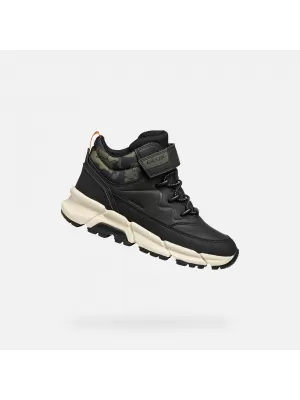 Botine pentru baieti GEOX FLEXYPER PLUS J36LCG0MEMNC0033 NEGRU