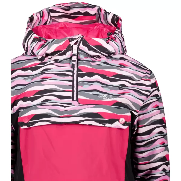  Geaca de iarna dama ALTISPORT GANICE NEGRU/ROZ 