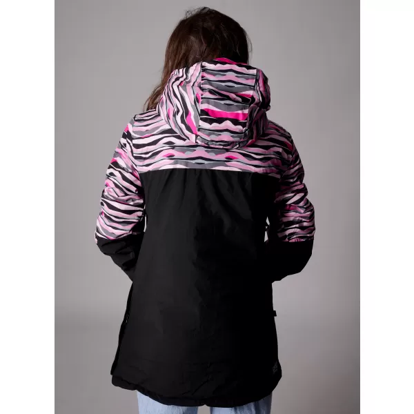  Geaca de iarna dama ALTISPORT GANICE NEGRU/ROZ 