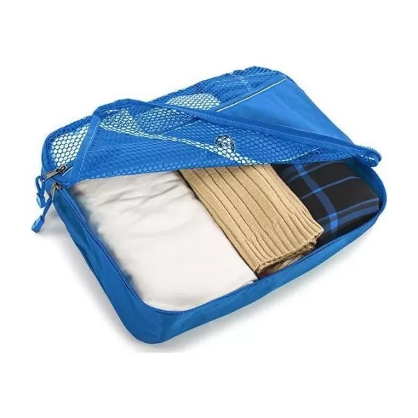  Set de organizatori HEYS ECO PACKING CUBE 5PC SET II ALBASTRU 