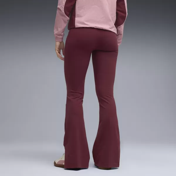  Jambiere de damă PUMA HER HIGH-WAIST FLARED LEGGINGS 68815696 STRĂLUCIRE RUBIN 