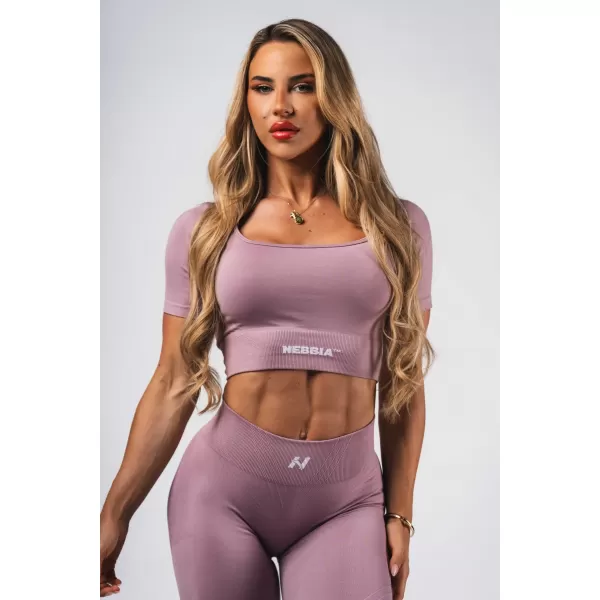  Crop top model fără sudură FLOW SEAMLESS 499 PINK Nebbia 