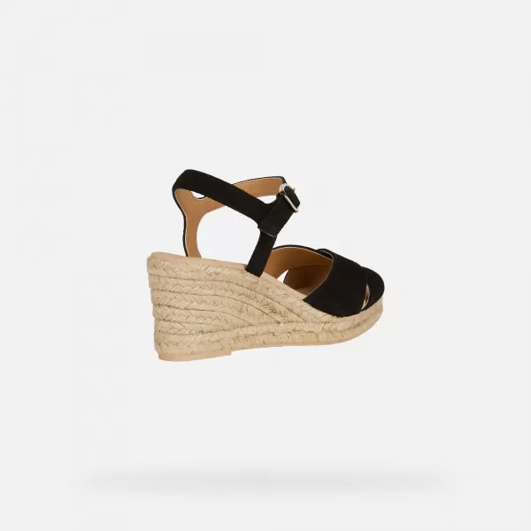  Sandale de dama GEOX GELSA LOW NEGRU 