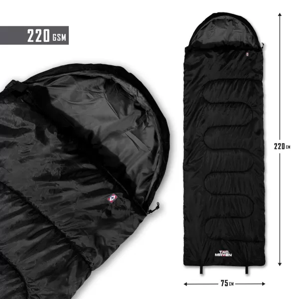  Sac de dormit PENTAGON SENTINEL SLEEPING BAG 220GR/M² D19001 NEGRU 