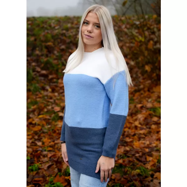  Pulover de dama KIXMI VIENNA ALBASTRU 