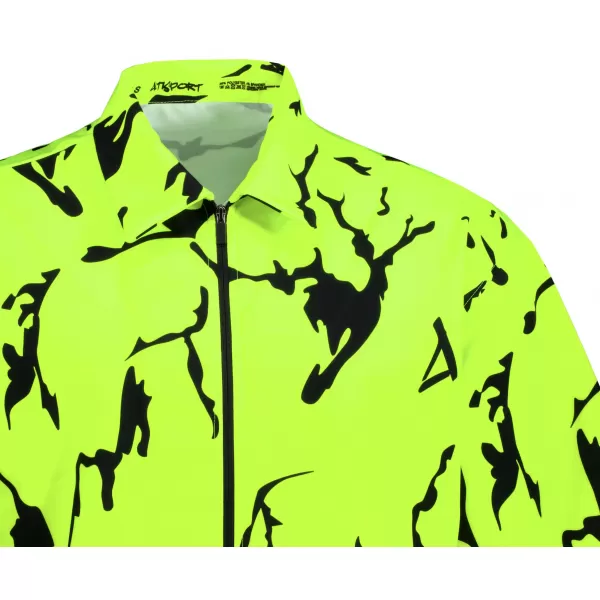  Cămașă premium pentru bărbați ALTISPORT VOJ/ALM052KOS01 VERDE NEON 