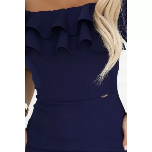  Rochie NUMOCO 599-3 ALBASTRU ÎNCHIS 