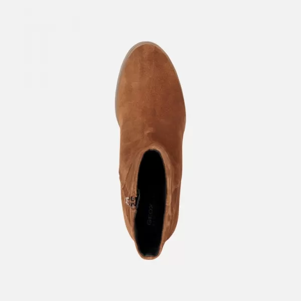  Botine de dama GEOX ELIDEA WEDGE MARO 