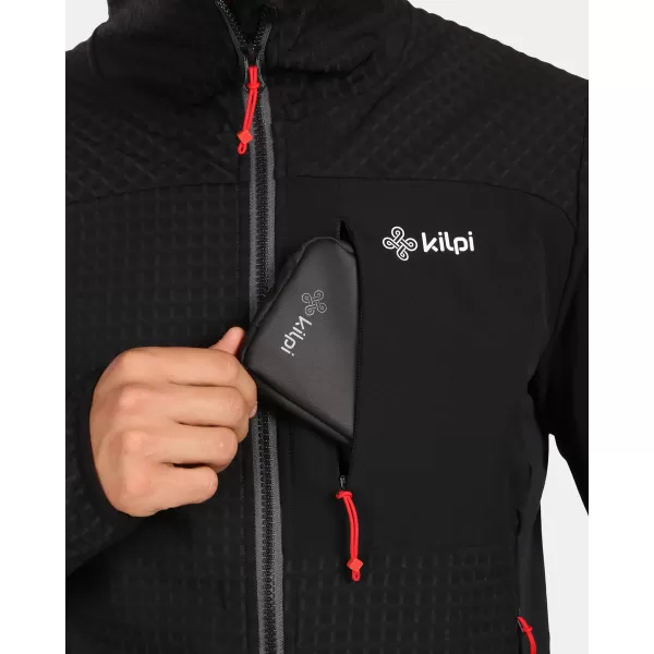  Hanorac pentru bărbați din fleece KILPI FRENI-M ZM0203KI NEGRU 