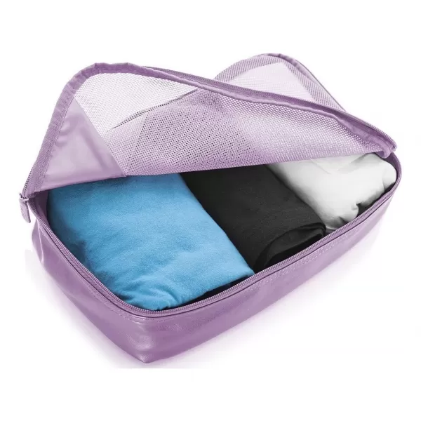  Set de organizatori HEYS METALLIC PACKING CUBE 5PC LILIAC 