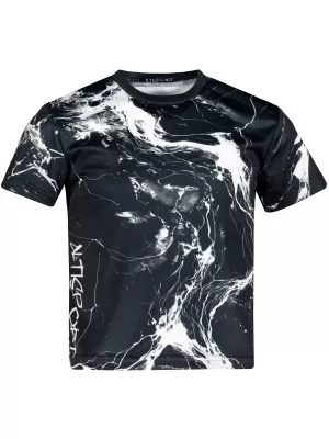 Dětské funkční triko premium ALTISPORT VOJ/ALK071TR01 ČERNOBÍLÁ