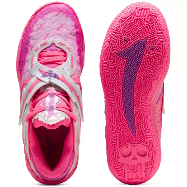  Pantofi pentru bărbați PUMA MB.05 WORLD TOUR 31212901 SOARE A LOVIT/MAGENTA PURĂ 