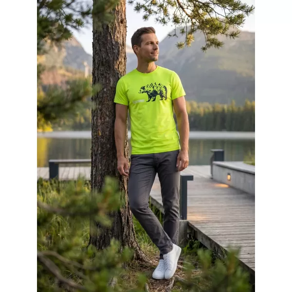 Tricou pentru bărbați cu mâneci scurte ALTISPORT ALM193129 LĂMÂIE VERDE 